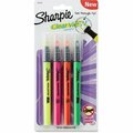 Newell Brands Highlighters, Slim Barrel, Chisel Tip, AST, 4PK SAN2128213